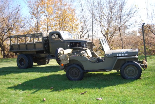 Roger Woodward's 1.5ton & jeep